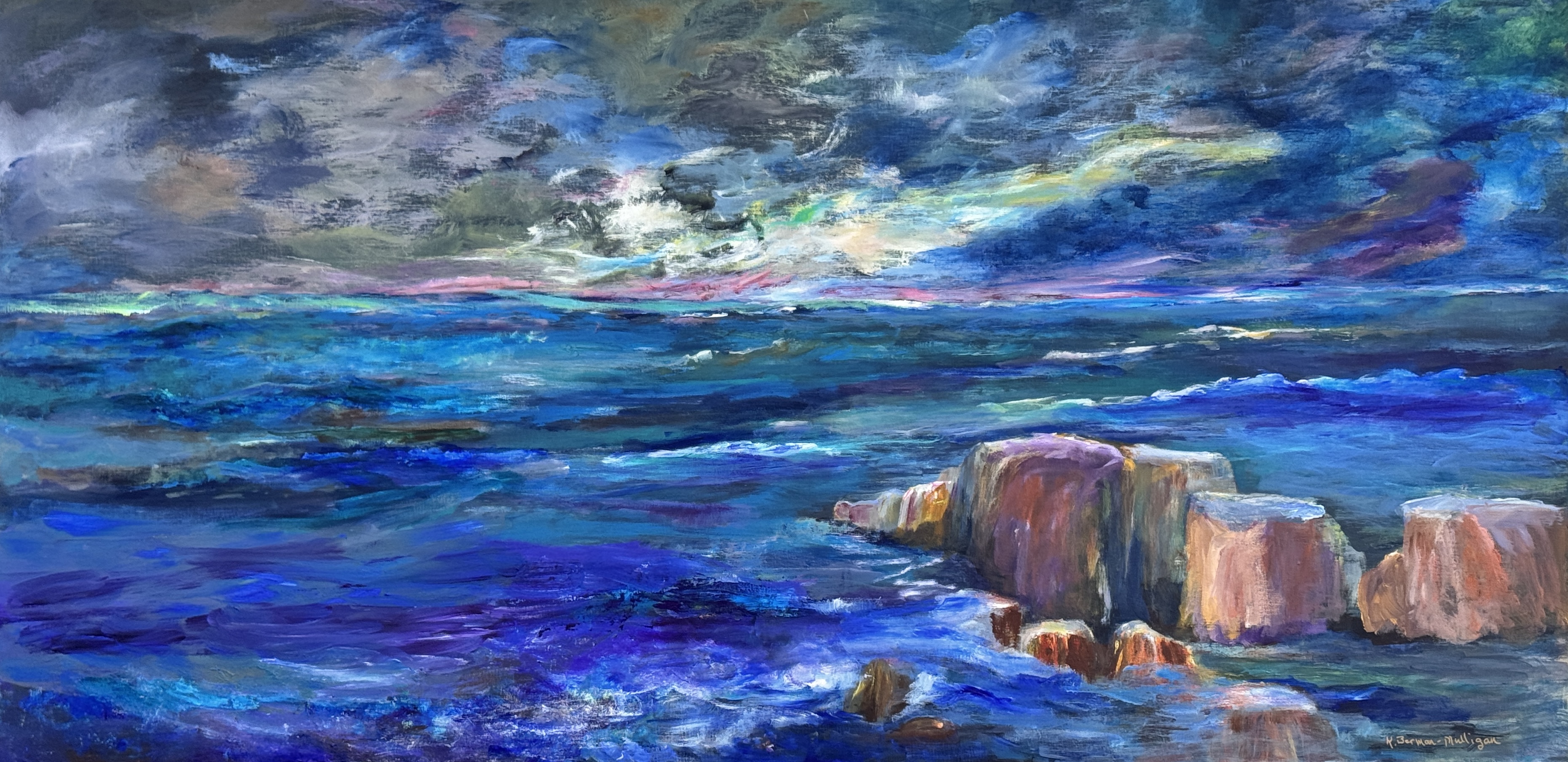 acrylic painting on canvas